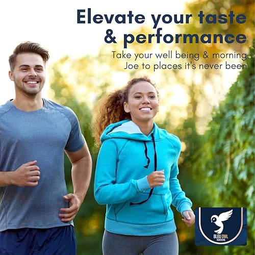 Miniatura 8 de Bleu Owl Instant Organic Mushroom Coffee - 7 Superfood Mushrooms for Gut Health Energy & Clarity - Arabica 35 servings, 2.5oz. - Lions Mane Chaga