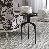 Vista 2 de Uttermost Kenna - Mesa decorativa de metal de bronce texturizado de 16 pulgadas de ancho