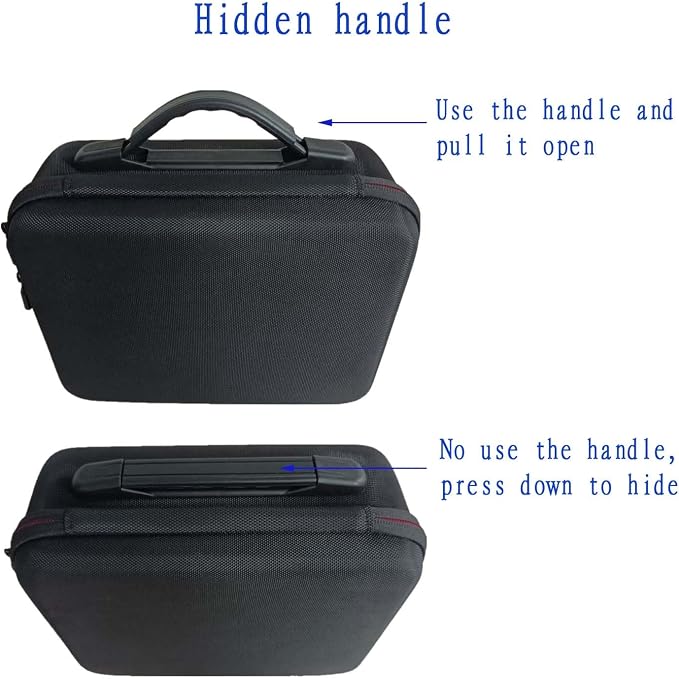 Estuche rígido para cámara compatible Canon/Sony, negro miniatura 6