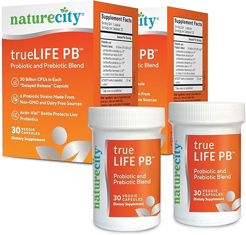 Miniatura 8 de True-Life-PB Mezcla probiótica y prebiótica estable en estantes sin lácteos para hombres y mujeres