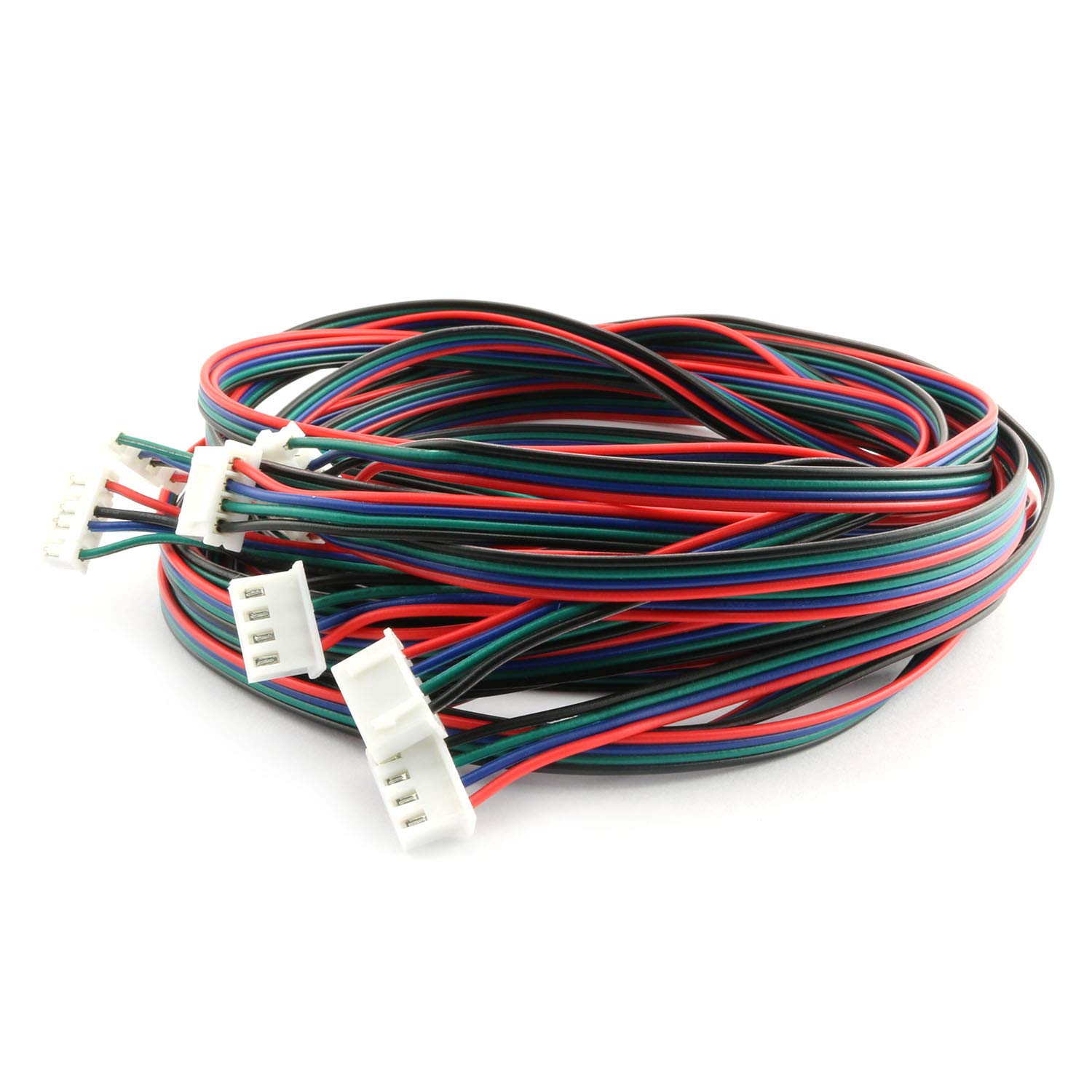 RuiLing 4PCS 1.5M 59 Inch Stepper Motor Cables Lead Wire HX2.54 4 Pin to 6 Pin