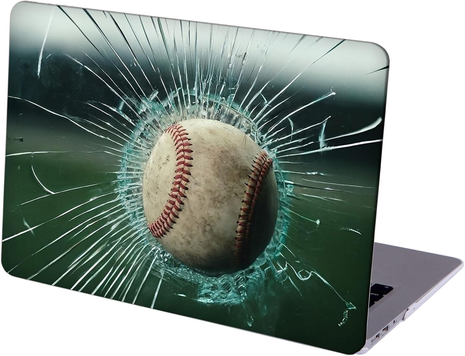 Compatible with MacBook Neo 13-inch, Hard Shell Case with Keyboard Cover and Screen Protector (A3404 A18 Pro chip, 2026 Release) - Baseballs MC23592