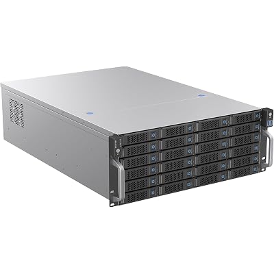 Rosewill 4U Rackmount Server Chassis | Supports up to 24 3.5" 12Gbps Hot Swap SATA/SAS | E-ATX & SSI-EEB Compatible | 3X 120x38mm PWM Fan | RSV-H424