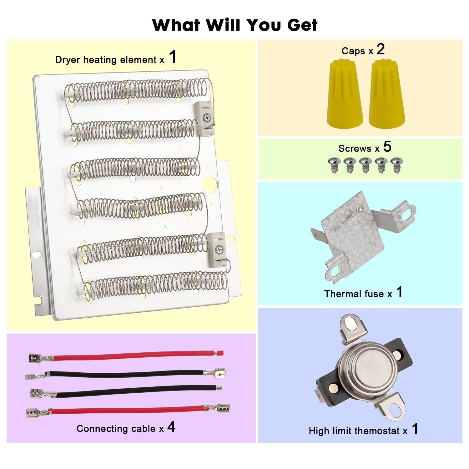 Amazon.com: Dryer Heating Element Kit 503978 61927 964p3 Fit for