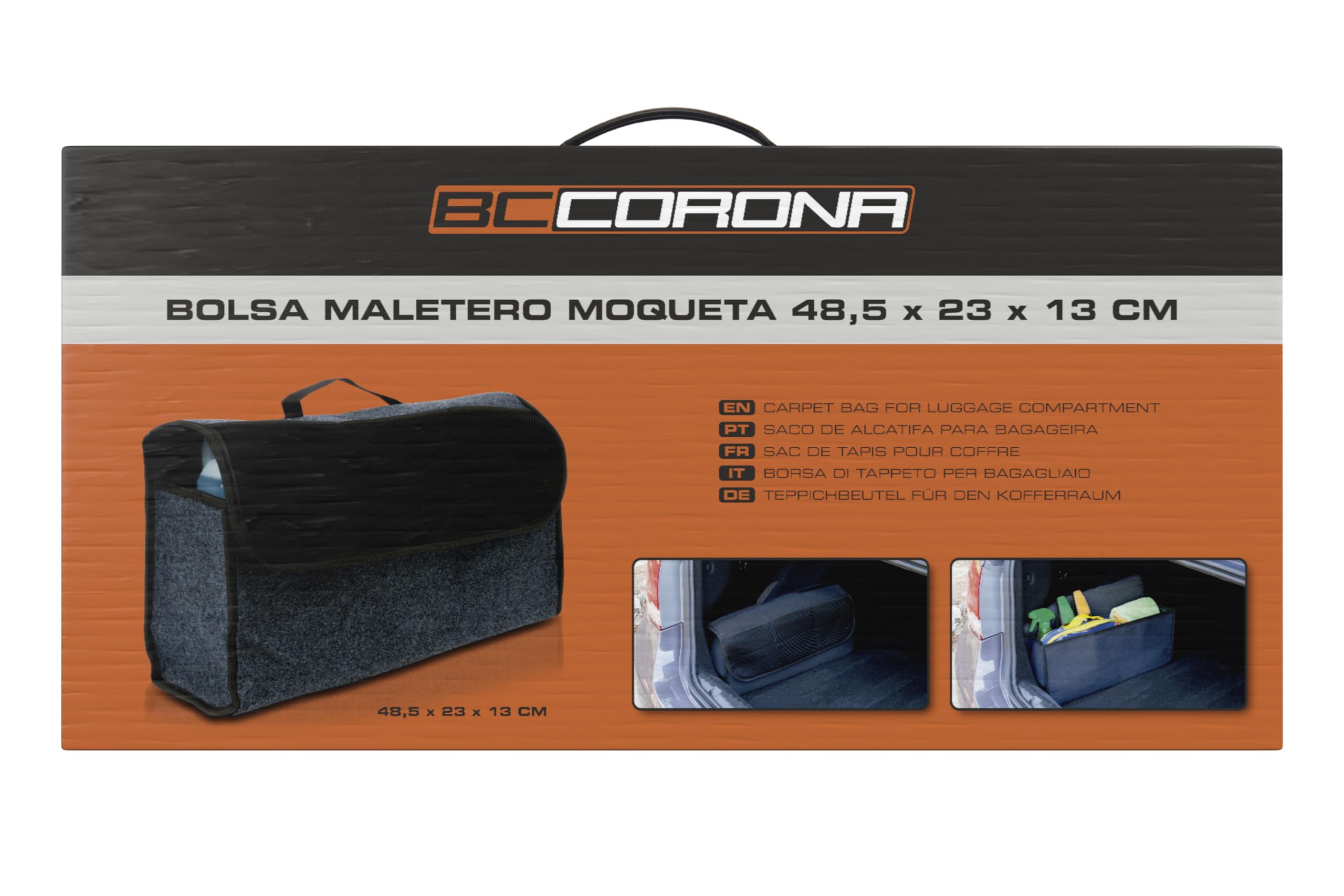 Bc Corona NT40113 Bolsa Maletero Moqueta Cuadrada