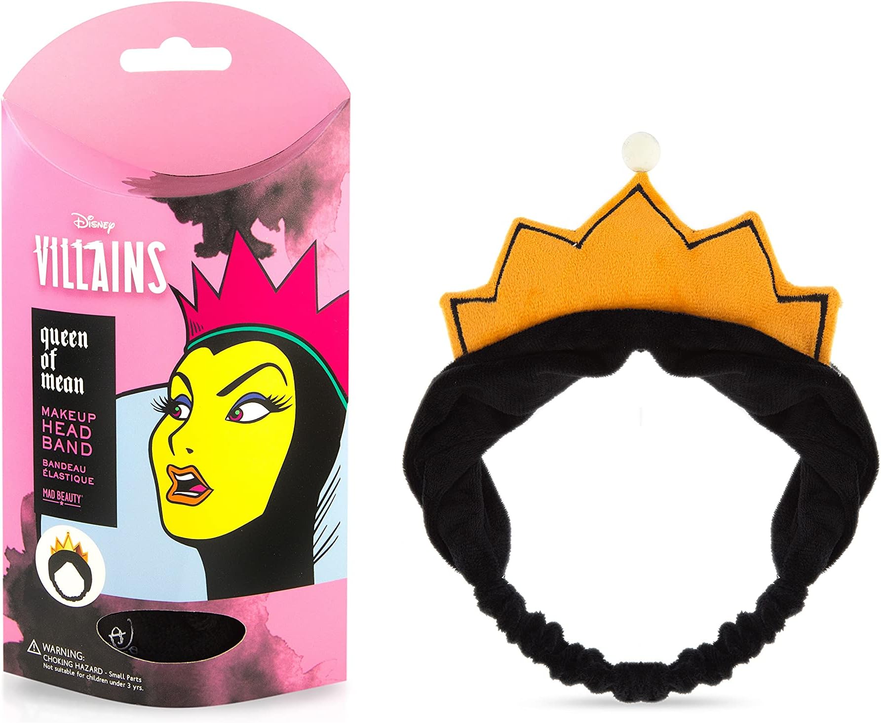Disney Villains Evil Queen Hairband | Mad Beauty | Female Make Up Gift, Elastic,& Comfortable, for Adults, Women, Fans