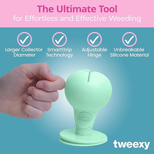 Miniatura 3 de tweexy Hinge Untippable - Colector de desechos de vinilo para deshierbe  Smartgrip Anti-derrame Airlock Ventosa  Soporte de hojas de papel adhesivo