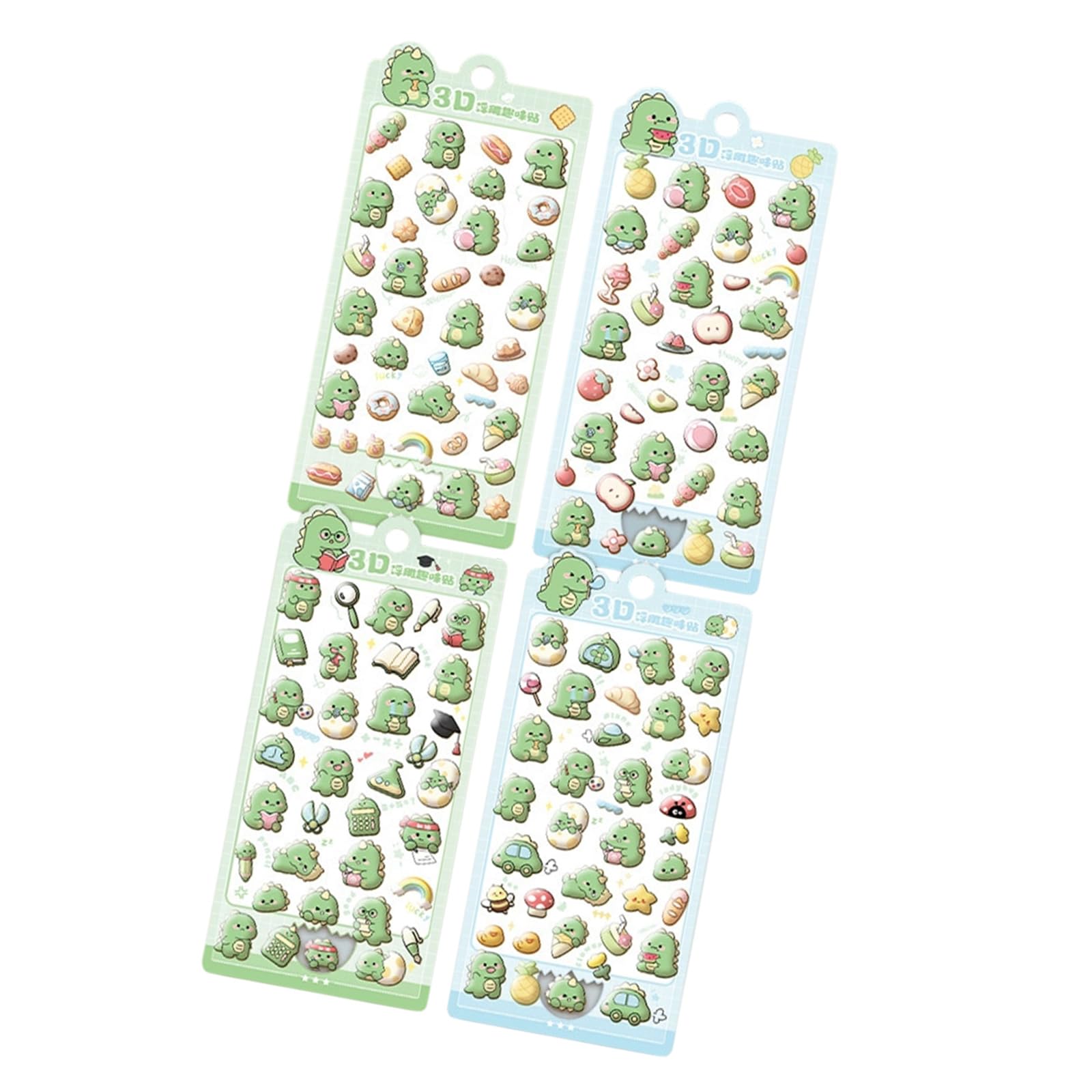 Embossed Animal PVC Sticker Kid Reward Sticker for Scrapbooking Journal Planner Water Bottle Photo Album Phone Case Scrapbooking Supplies