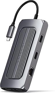 Satechi USB-C Multiport MX Adapter – Dual 4K HDMI, 100W USB-C PD Charging, Gigabit Ethernet, USB-C Data – for M2/ M1 MacBook Pro/Air, M2, M1 iPad Pro/Air, M2 Mac Mini, iMac M1