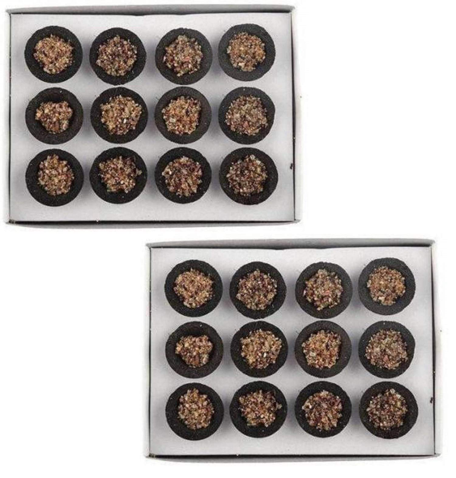 Elegant Casa Prabhas Organic Pure Loban Cups(Set of 24 Pcs) Its Warm and Earthy Fragrance Helps You in Poja Focus and Meditate and Gives Pleasent Vibes