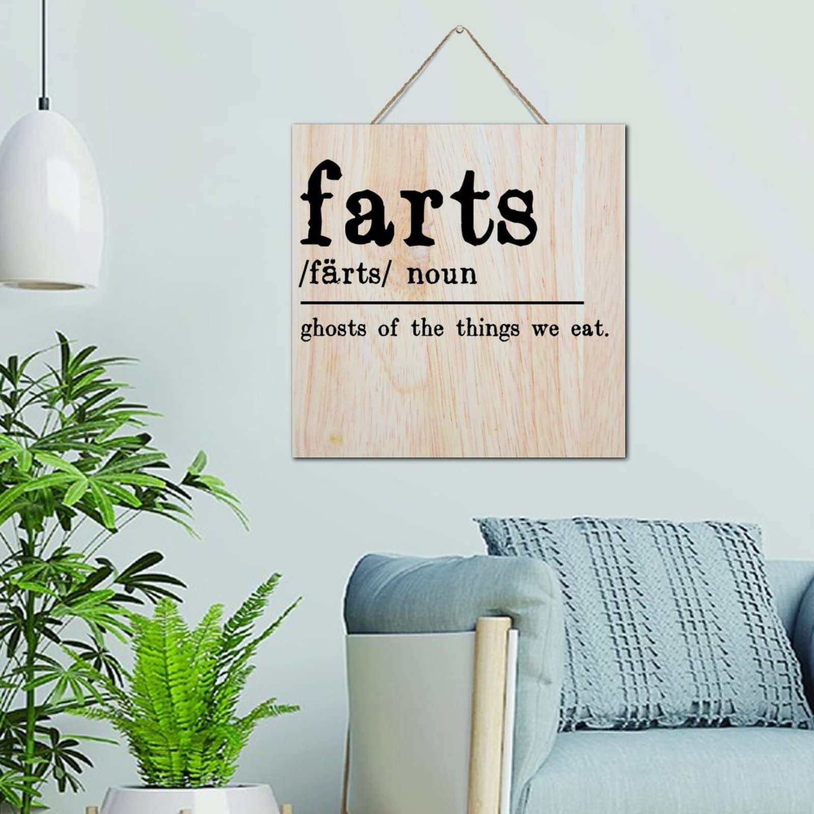 Panneau mural en bois vintage rustique 30 cm noir - 6