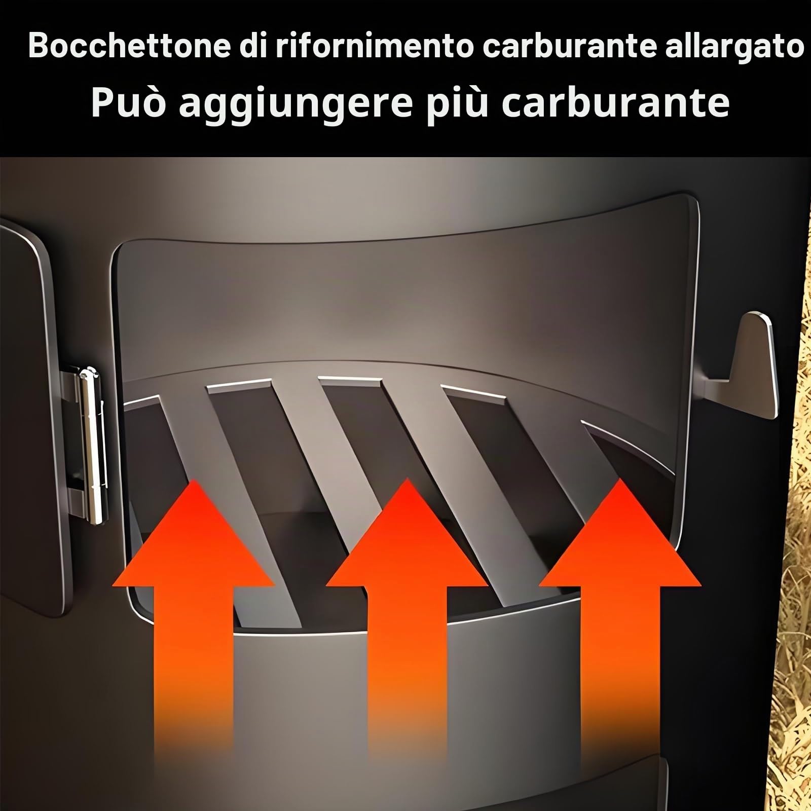 Stufa a Legna Portatile In Acciaio al Carbonio Rinforzato, Stufa a Legna In Ghisa Integrata con Base Stabile, Supporto Triangolare al Calore per Interni ed Esterni(30cm)