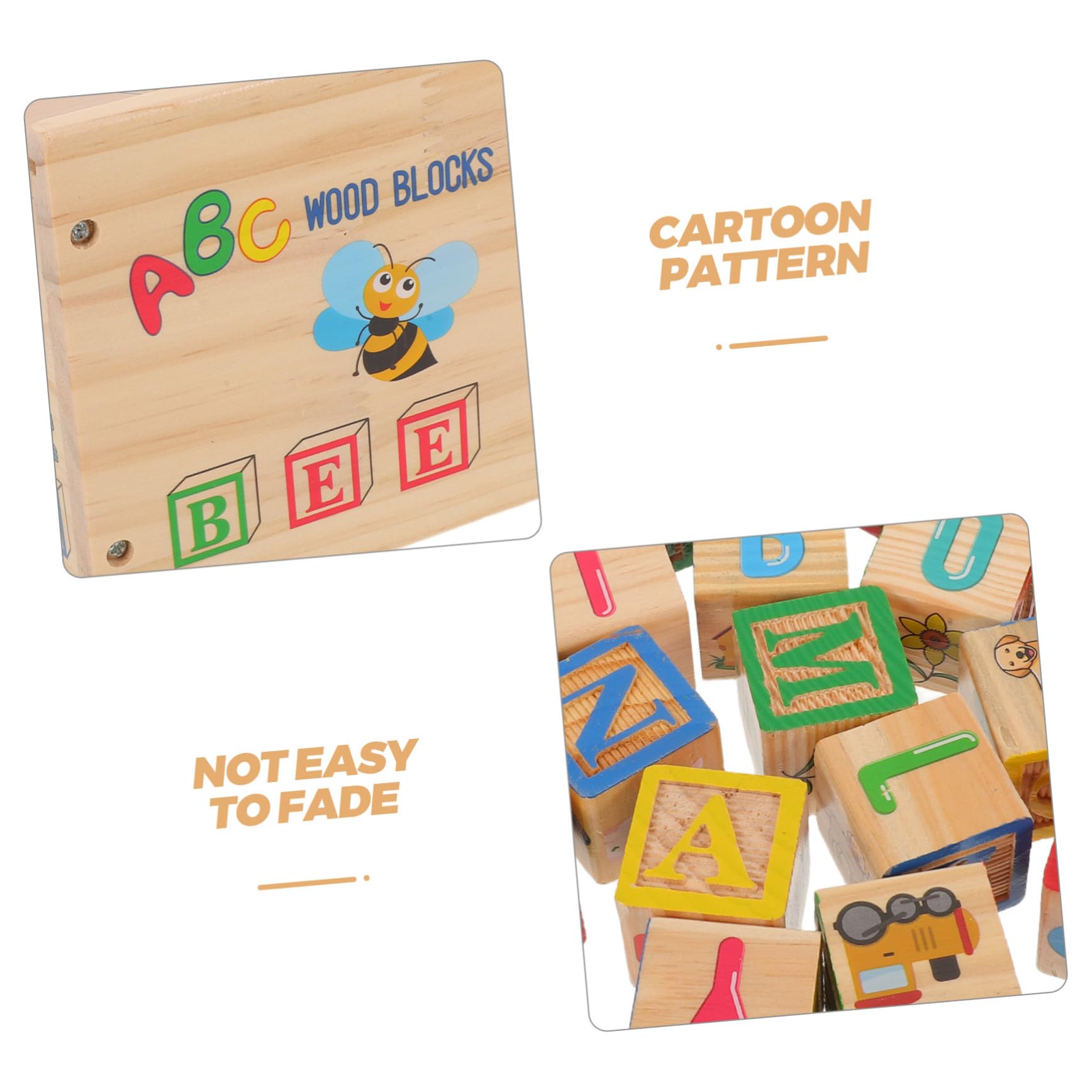 Bloques de Madera ABC Apilables 27 Piezas, Educativo Infantil