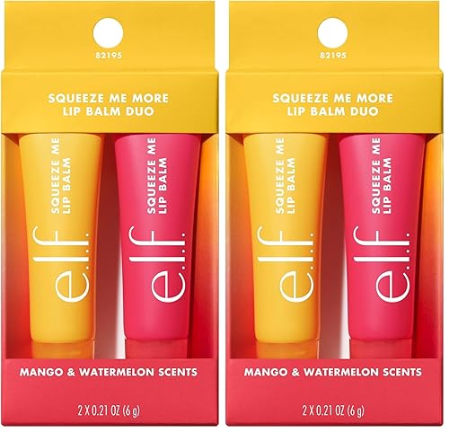 Miniatura 12 de e.l.f. Squeeze Me More Lip Balm Duo - Bálsamo hidratante para un tinte de color transparente, fabricado con ácido hialurónico, vegano y libre
