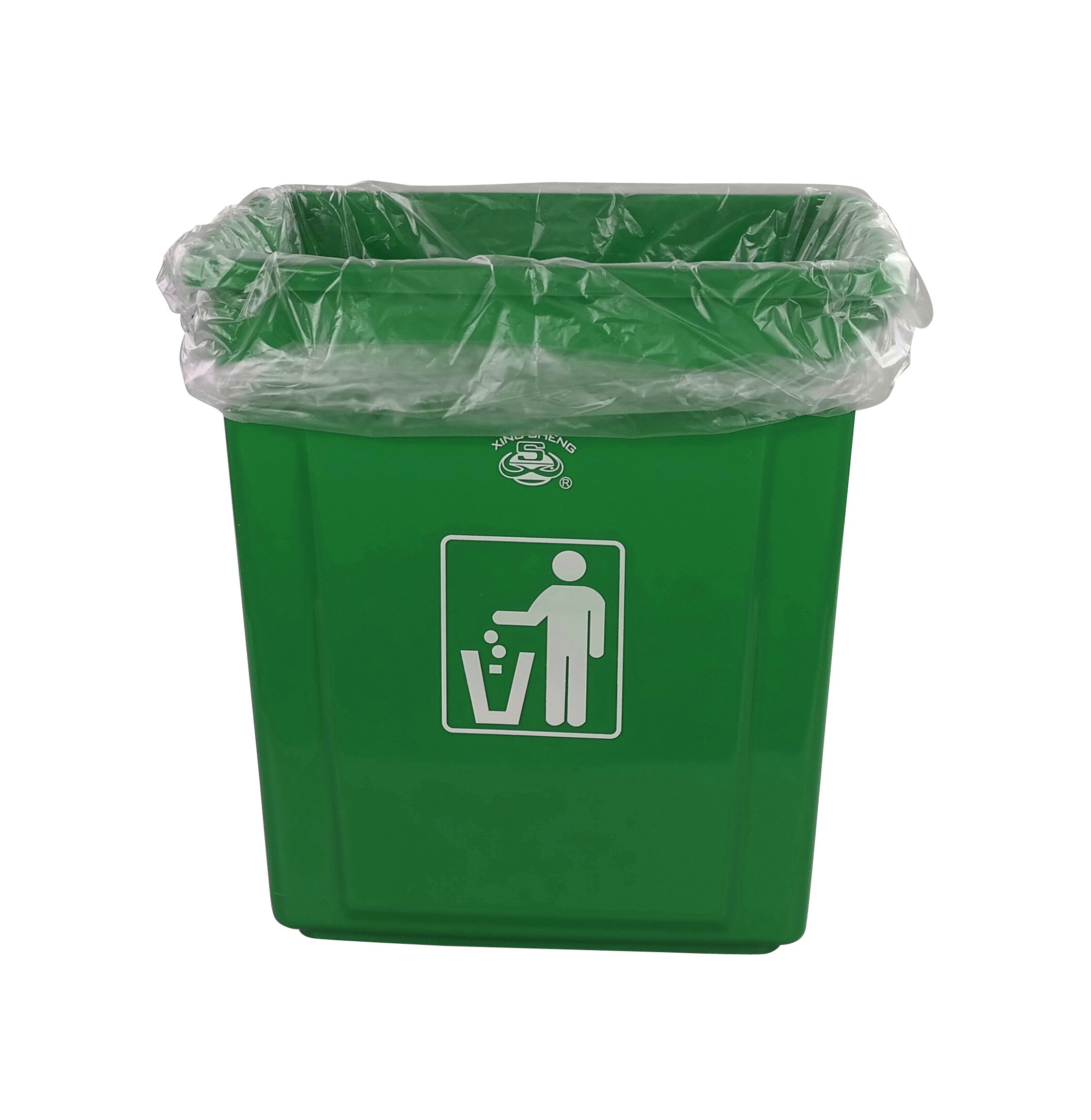 40 L bolsas de basura transparentes, bolsas de basura transparentes grandes, 200 bolsas