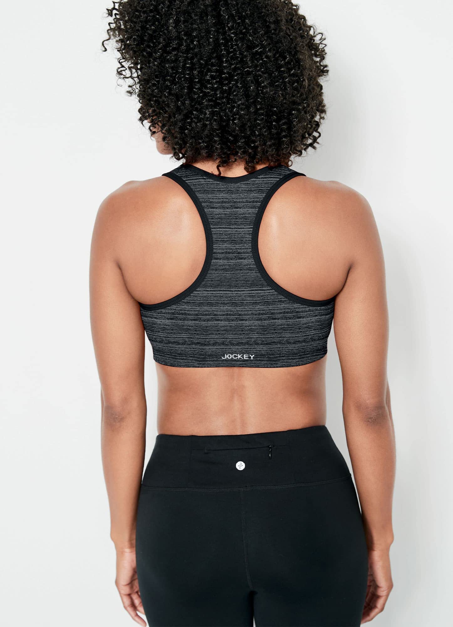 Jockey Biustonosz sportowy damski Zip Front Seam Free Bra