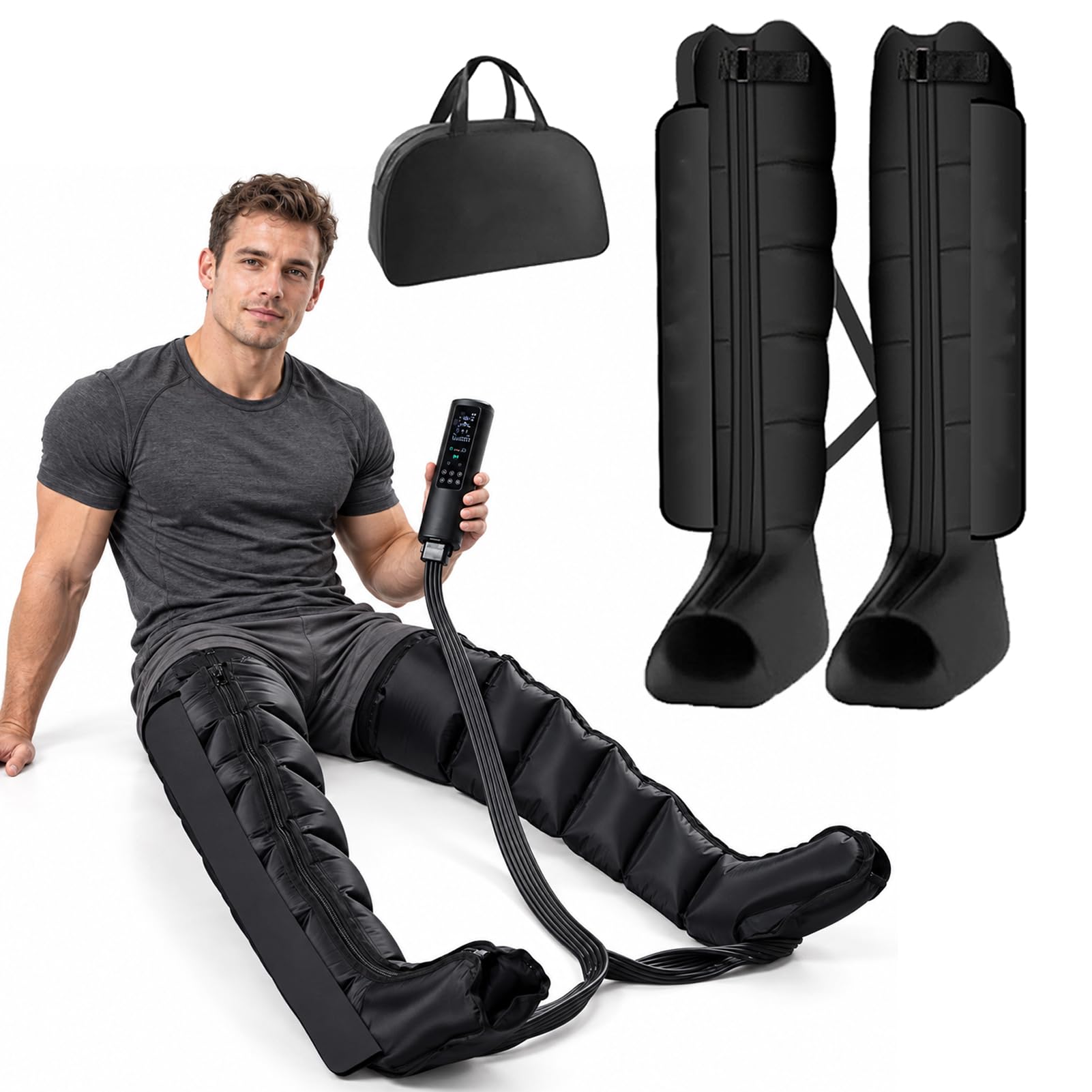 Pressoterapia Linfodrenaggio Gambe per Casa con 6 Camere
