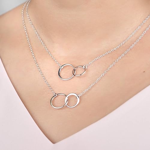 Miniatura 3 de Dear Ava Collar de regalo para mujeres y niñas, colgante de joyería moderna ajustable, idea de regalo de amor para ella con tarjeta sincera, regalos