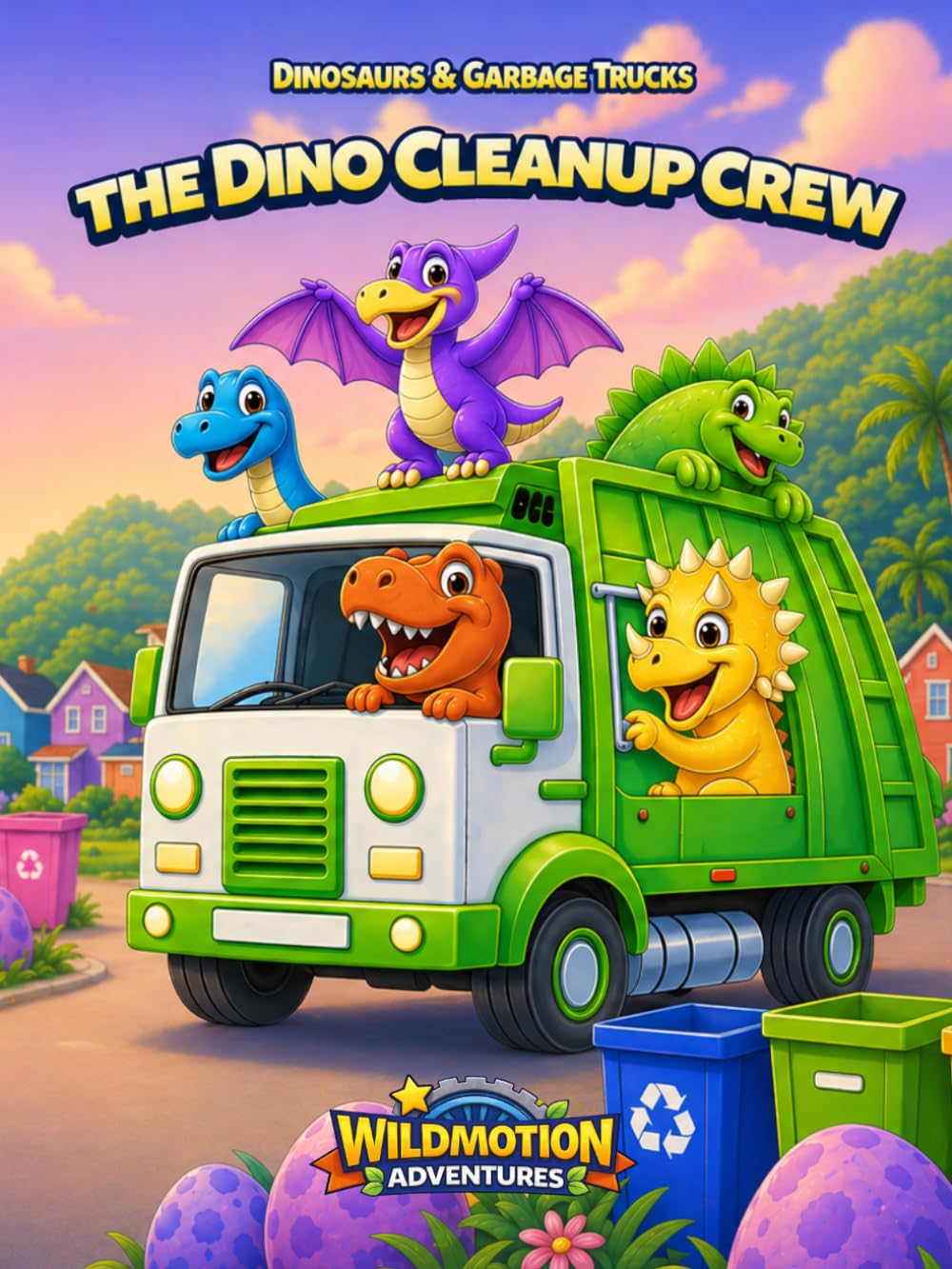 DINOSAURS & GARBAGE TRUCKS: The Dino Cleanup Crew Adventure: A Fun Read-Aloud Story About Teamwork for Kids (WildMotion Adventures)