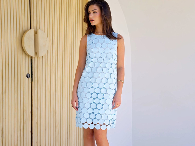 short circle dress Mae Love Circle Dress in Lemon Blossom | Color - Lemon Blossom / 0