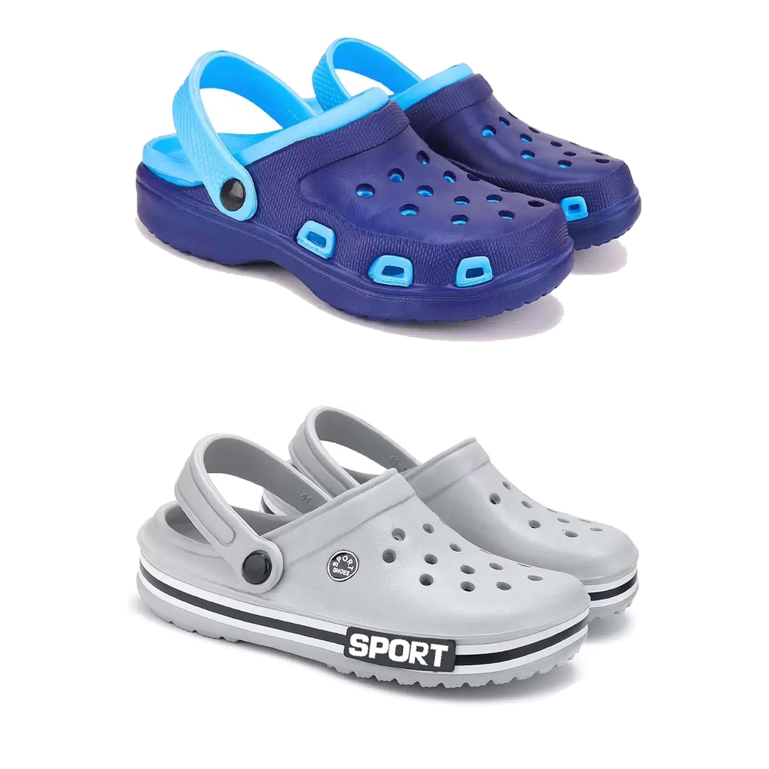 Men's Sandals Clogs| Lightweight Wear| Stylish & Easy to Wear For Men's PCV-SAN-(2-COMBO)-3019-3016-image-19