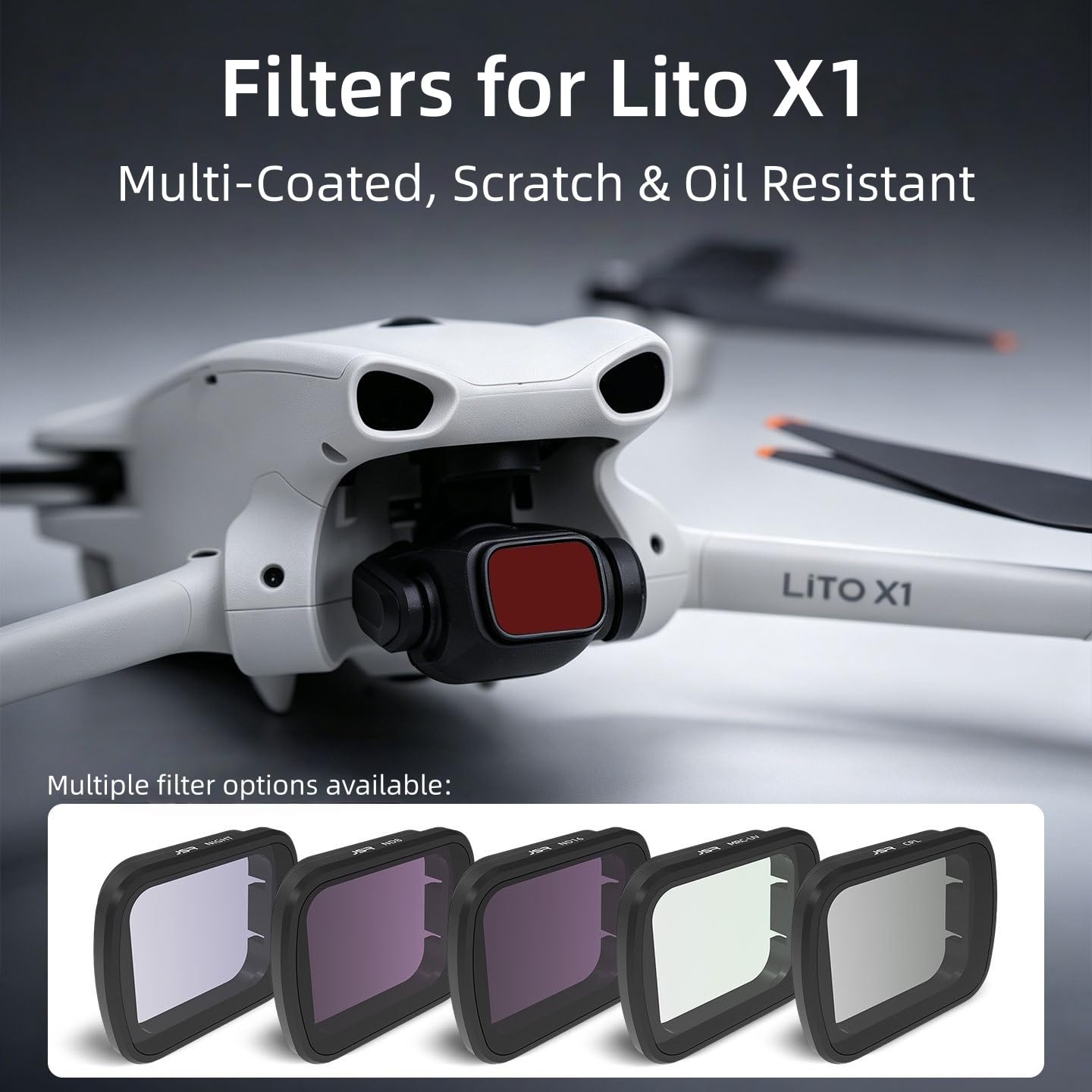 Filtr kompatybilny z dronem DJI Lito X1, wielowarstwowy filtr soczewki ze szkła optycznego z zerowym odchyleniem kolorów, do fotografii lotniczej i fotografowania na świeżym powietrzu (ND 32PL)