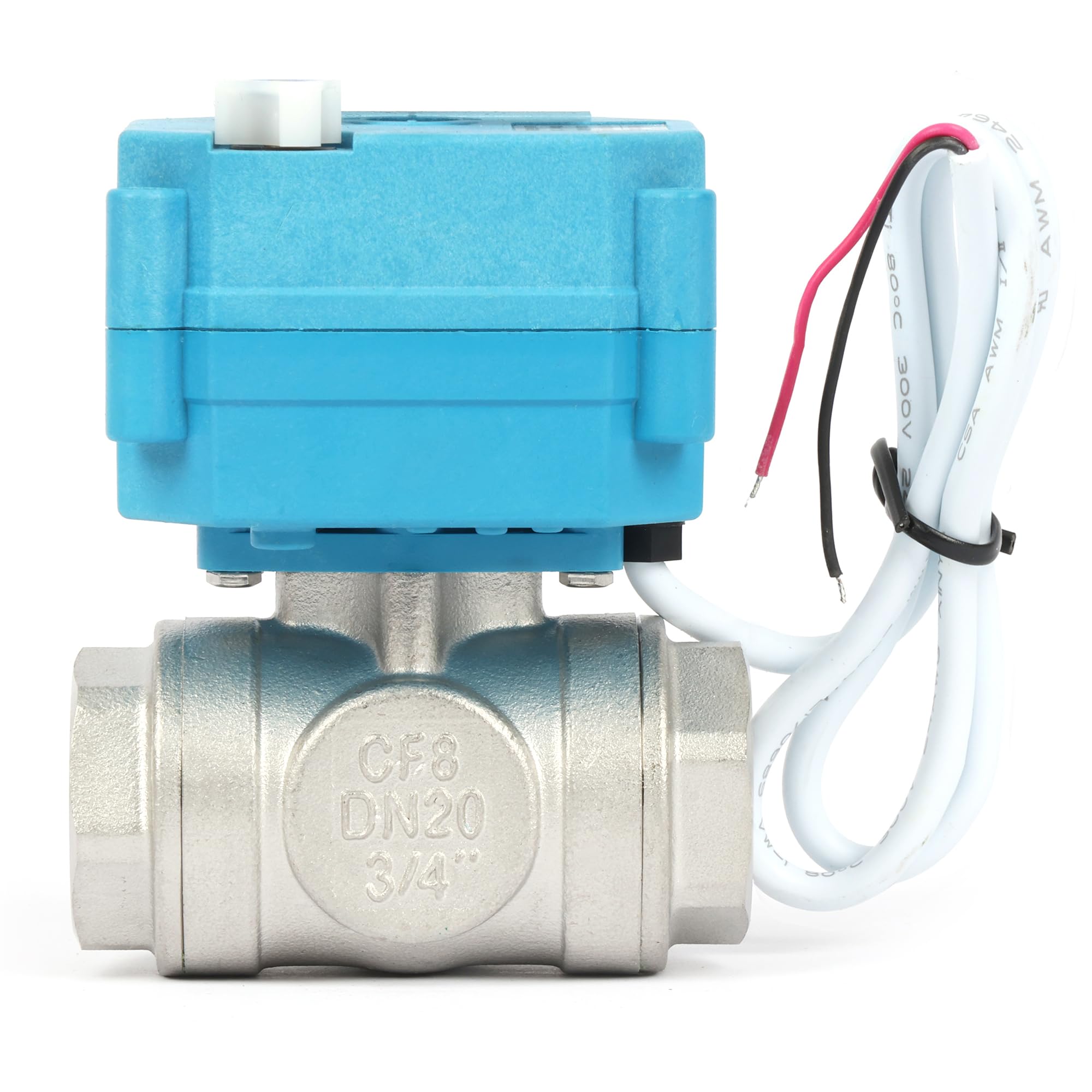 Electric 3 Way Motorized Ball Valve, Heavy Duty Multipurpose L Type Water Shutoff Valve, 3 Way Valve with Manual Function - Image 4