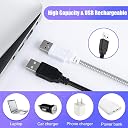 LipiWorld® 10 LED USB Light Reading Lamp Mini Portable Flexible Stick Dimmable LED Lamp 5V White USB Light for Power Bank Laptop Notebook Computer PC (Black) gallery image