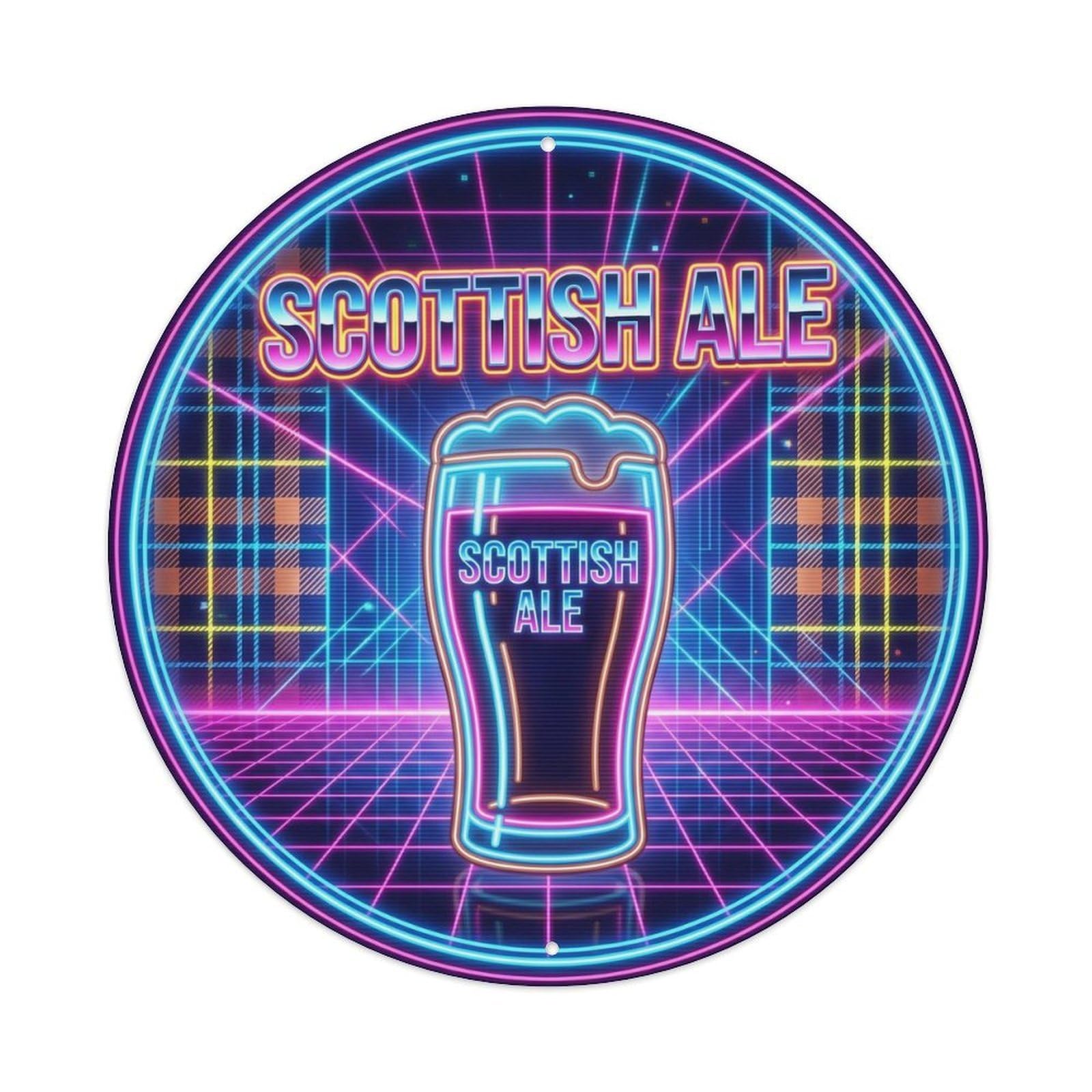 Scottish Ale Craft Malt Tavern Culture Farmhouse Brew Metal Tin Sign
