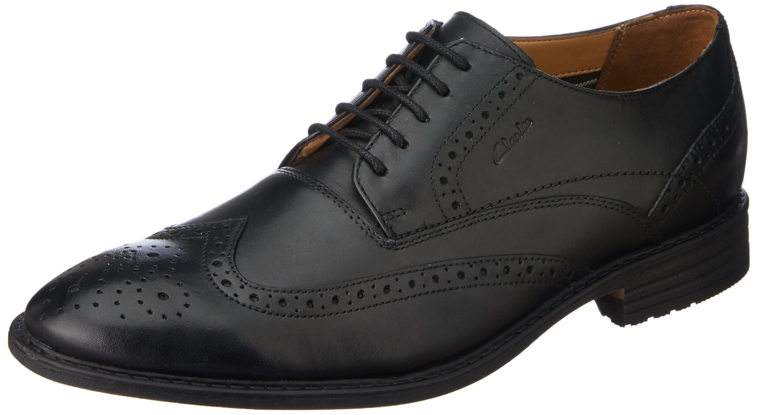 Clarks Mens Uniform Dress Shoe Quinwood Wing Black Leather UK-9 (B0B3JMFTPX) Amazon Price History, Amazon Price Tracker