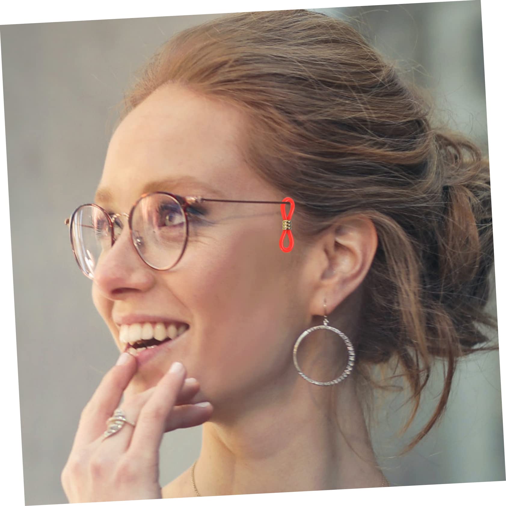 Holibanna Lot de 60 Embouts en Silicone Antidérapants pour Lunettes Connecteurs en Métal, Support de Chaînette Réglable, pour Accessoires Lunettes et Maintien Sécurisé Couleur Aléatoire