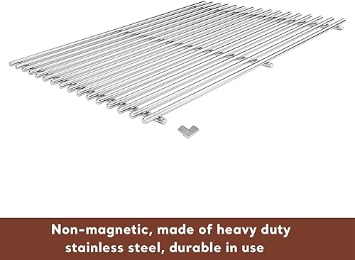 Miniatura 4 de Uniflasy 7639 7638 Rejillas de cocina de 17.3 pulgadas 69787 Tubos quemadores de parrilla de 18 pulgadas para Weber Spirit y Spirit II 300 Series