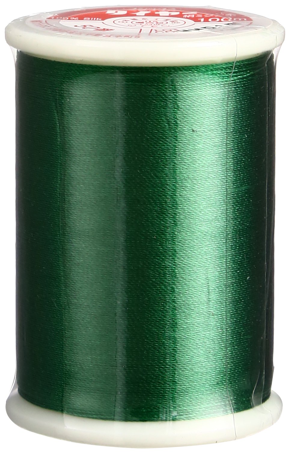 Superior Threads Tire Silk #50 3-Ply 50-Weight High Sheen Silk Embroidery Quilting Sewing Thread - 109 Yard Spool (#035 Emerald Green)
