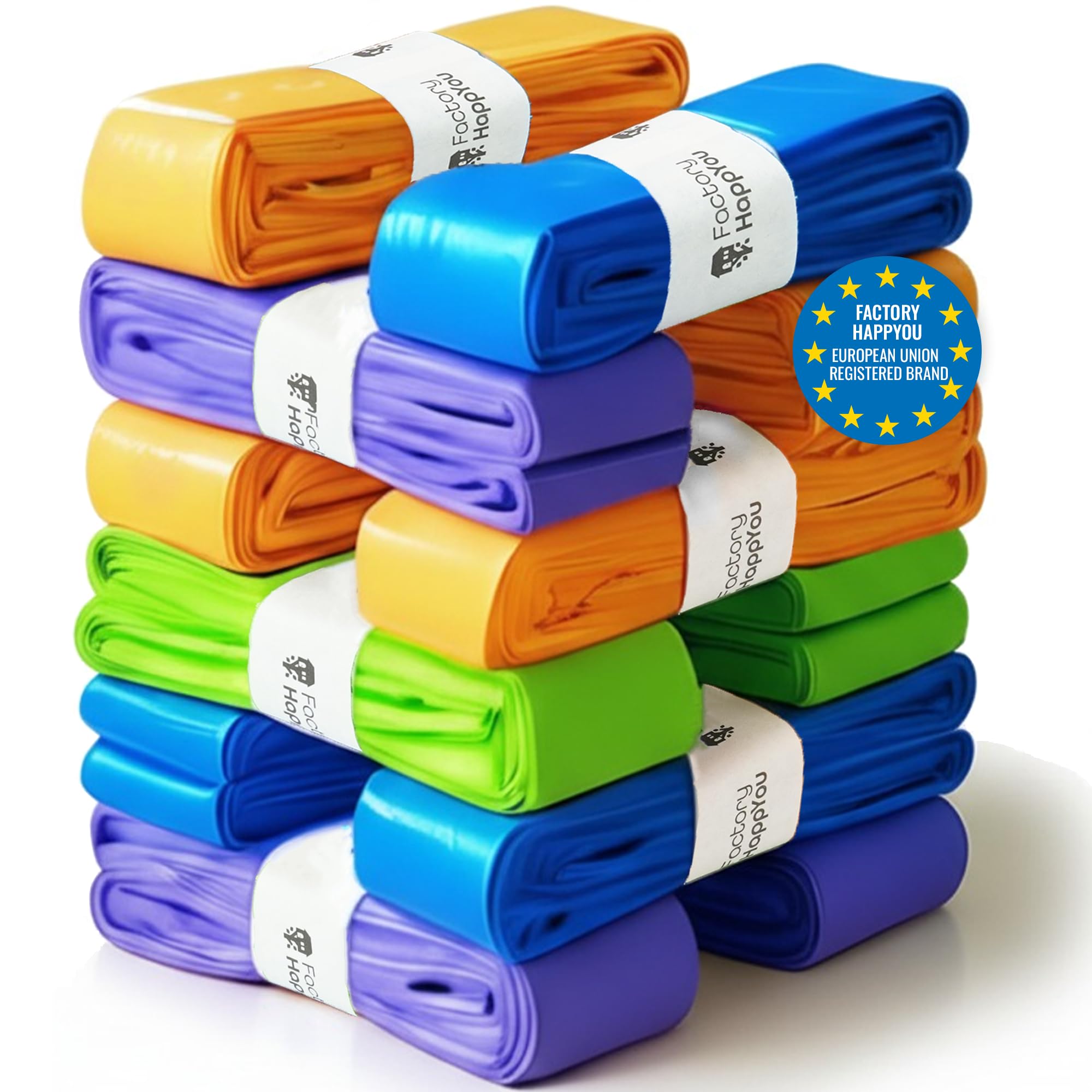 Factory HappyYou® – Pack XXL de 12 recharges poubelle couche bébé de 7,5 mètres compatibles avec poubelle à couche Tommee Tippee et Angelcare – Anti-odeur – Sans BPA – Recyclable