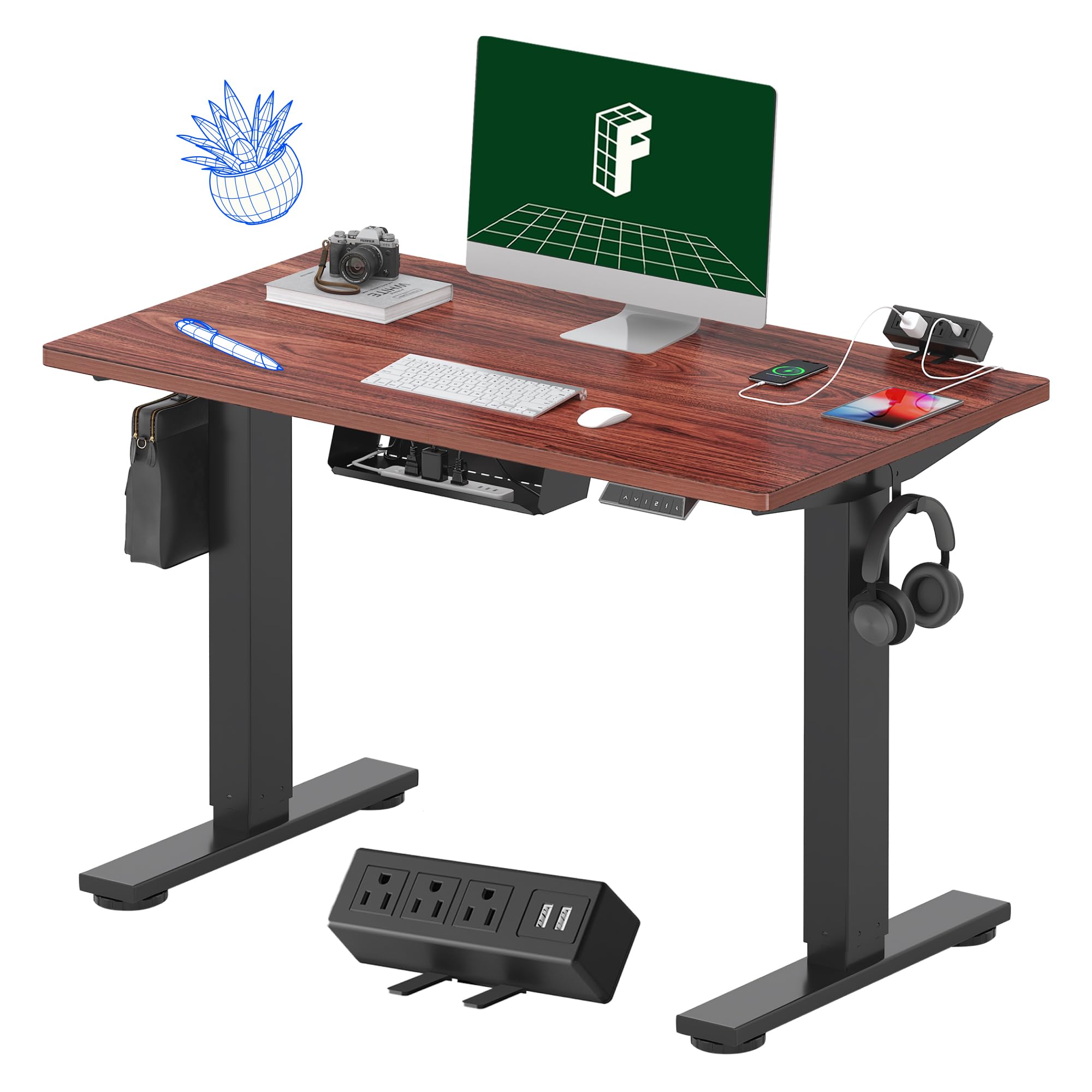 Amazon.com: FLEXISPOT EN2 Whole-Piece Standing Desk with Clamp