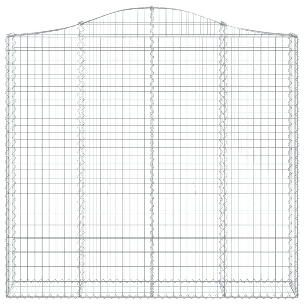 Panier gabion arqué 200x30x180 barrière jardin mailles 5x10 et fil 3.5mm