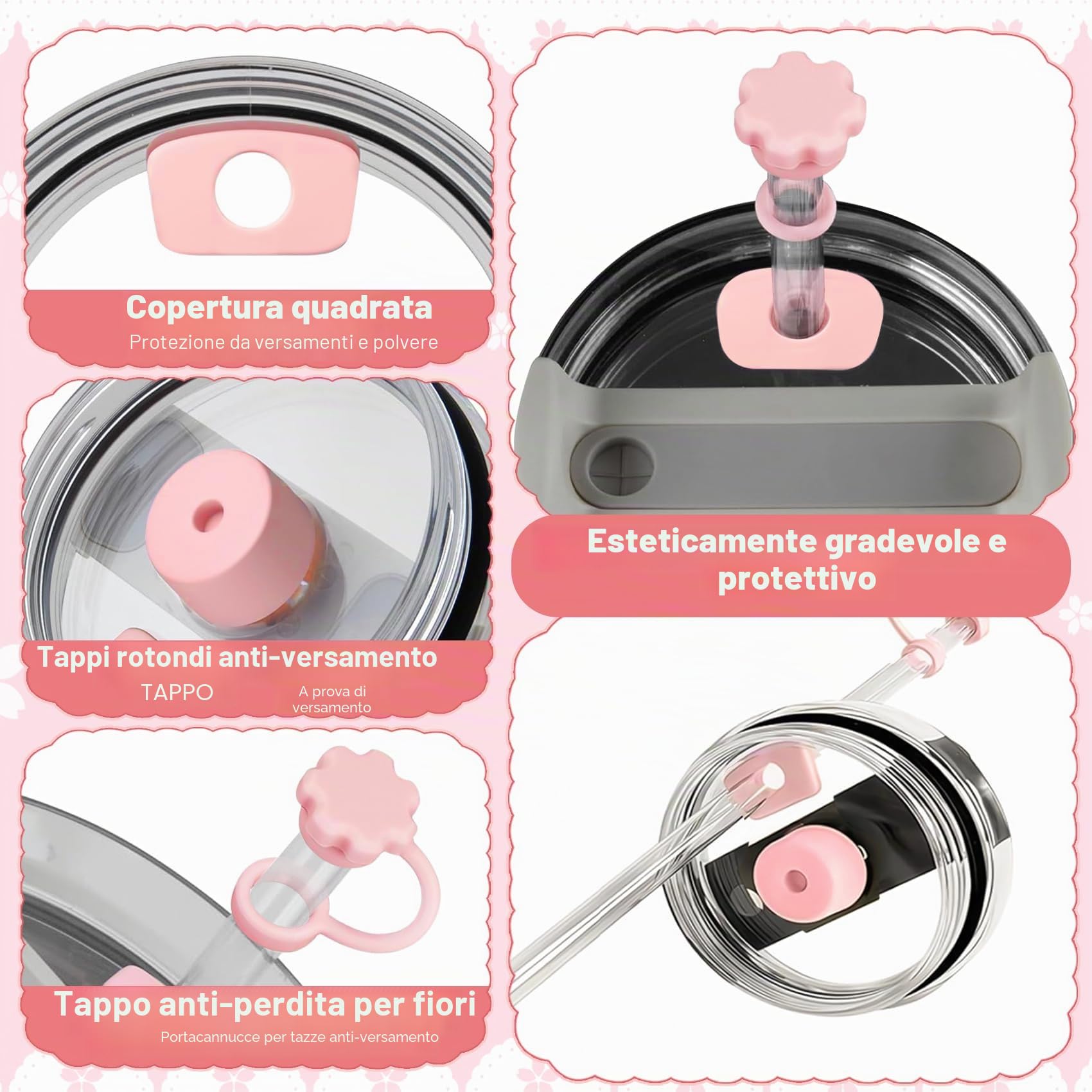 Stanley Cup - Accessori per bicchieri 1,2 l, 12 pezzi Stanley