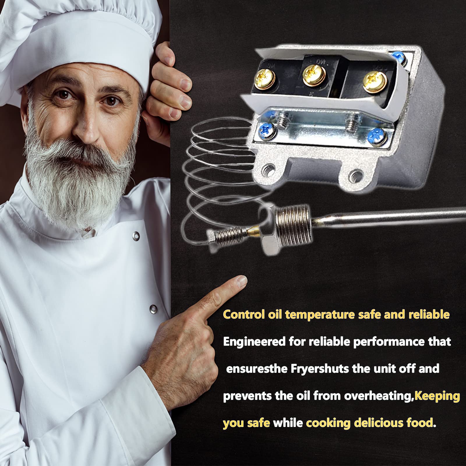 ＰＲＯＦＥＳＳＩＯＮＡＬ　ＣＨＥＦ，ＴＨＥ（Ｈ） Amazon.com: [Upgraded]1177 high limit thermostat fryer