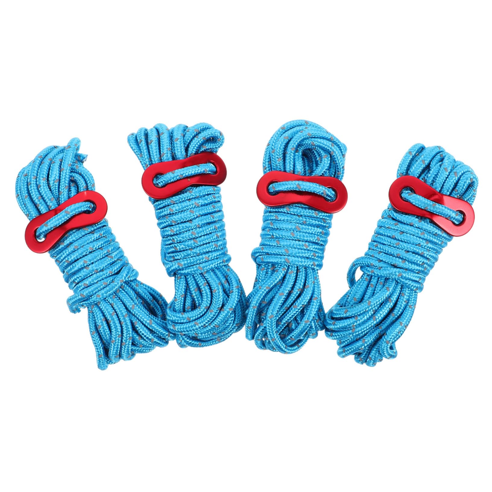 ibasenice 4pcs Heavy Duty Reflective Camping Tent Ropes for Outdoor Adventures Lightweight Portable Tie Down Cord for Nighttime Visibility and Safety Hiking and Camping Activities