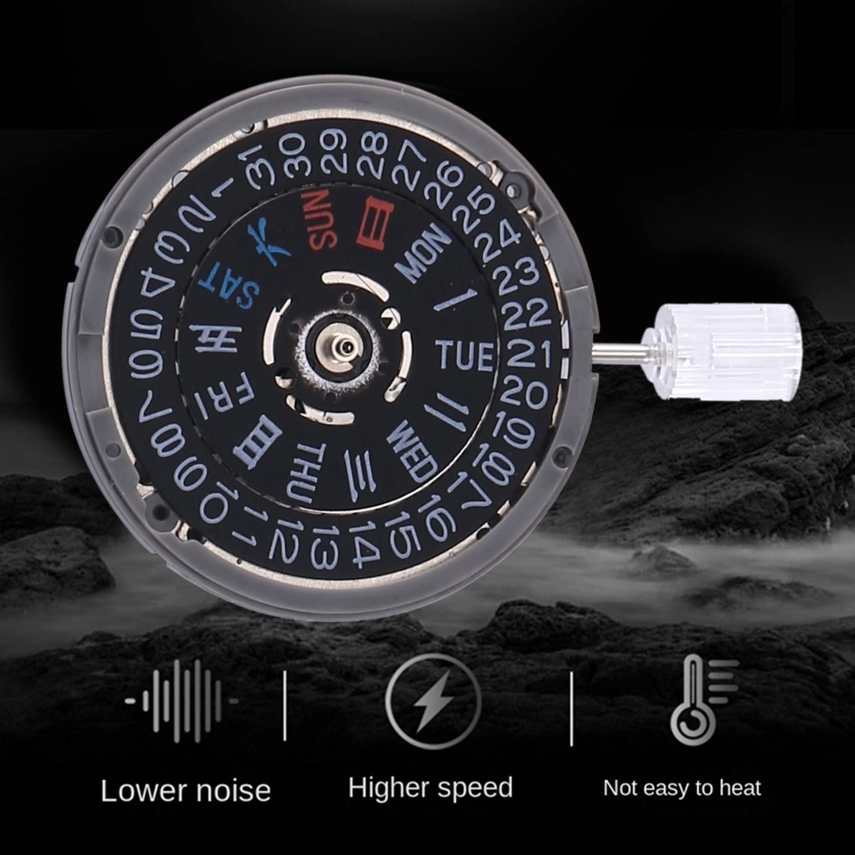 Movimiento Reloj Mecánico 3.8 Posición de Corona Repuestos Accesorios Movimiento de Reloj