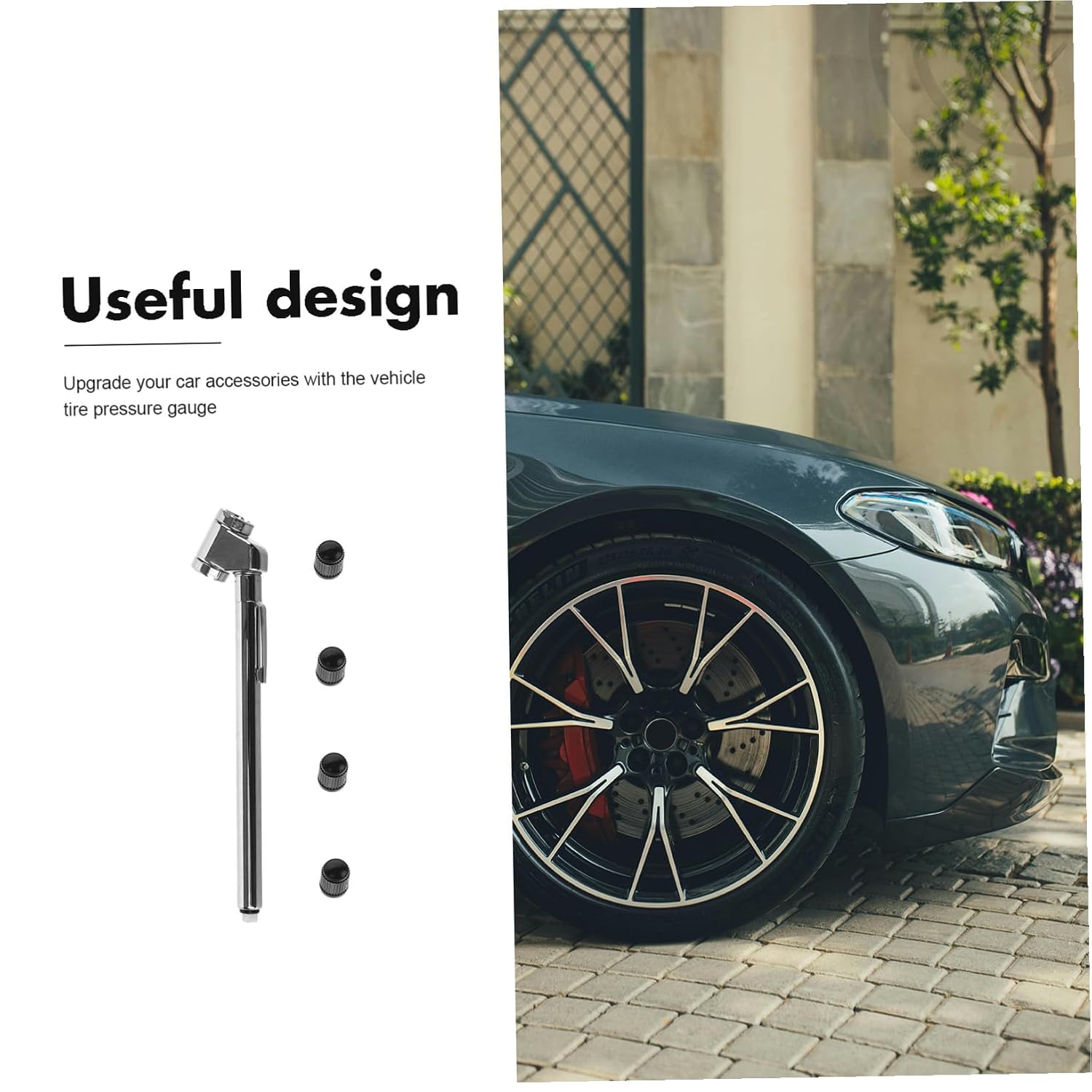 Portable Tire Pressure Gauge Pencil Style Design for Accurate Pressure Monitoring Compact and Versatile Tool for All Vehicle Models Essential Auto Accessory