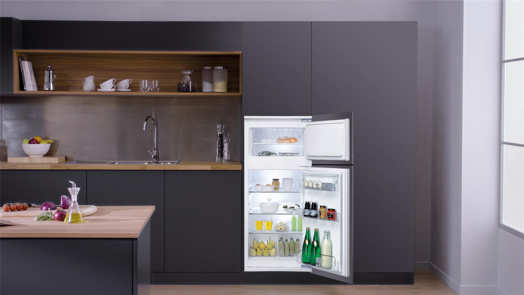 Bauknecht KDI 12S2 Einbau-Kühl-/Gefrierkombination 173 l Energieklasse E Weiß