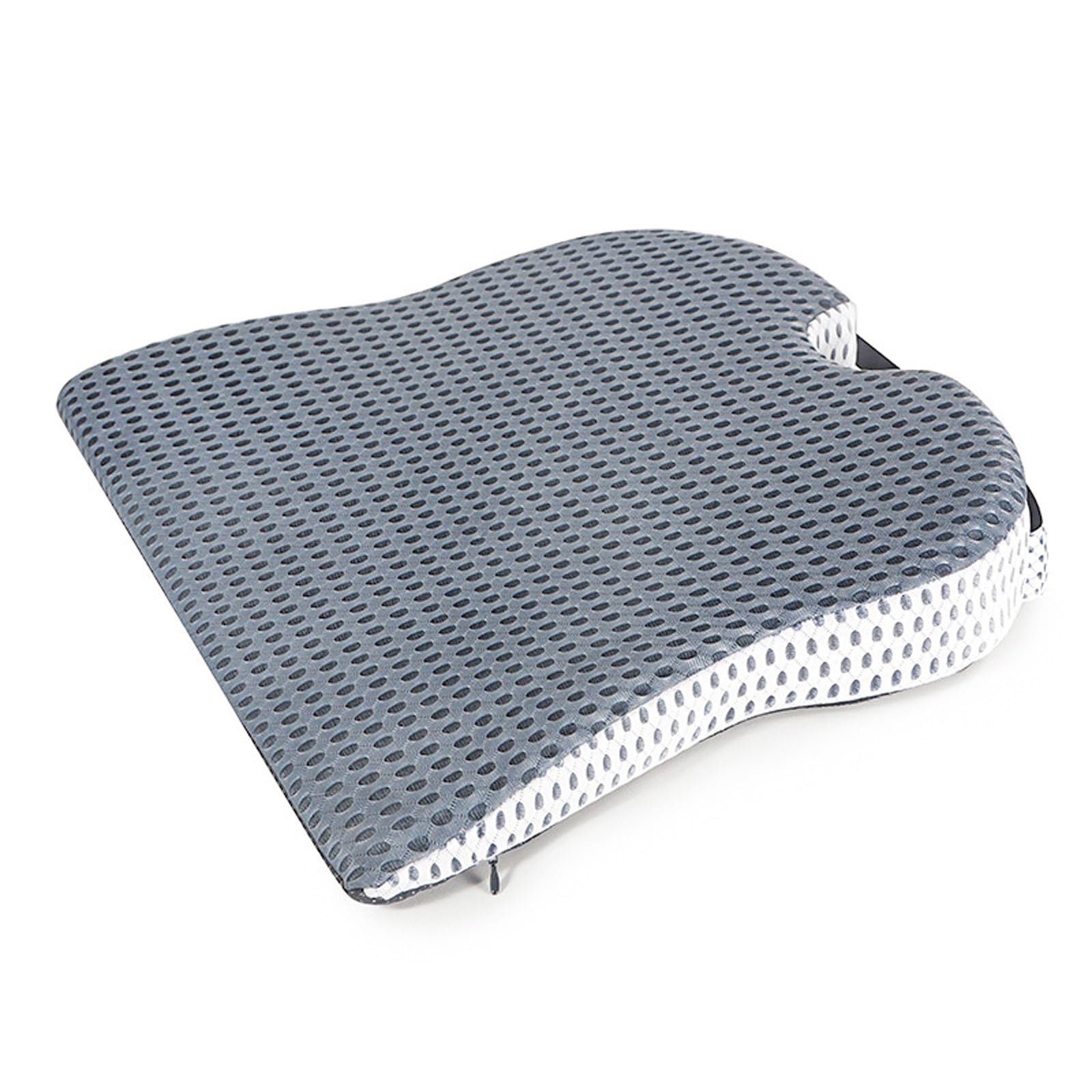 Cojín De Asiento De Cuña para Coche, Asiento De Conductor, Silla De Oficina, Sillas De Ruedas, Soporte para Coxis, Cojín De Espuma Viscoelástica para Alivio De La Ciática,Gris