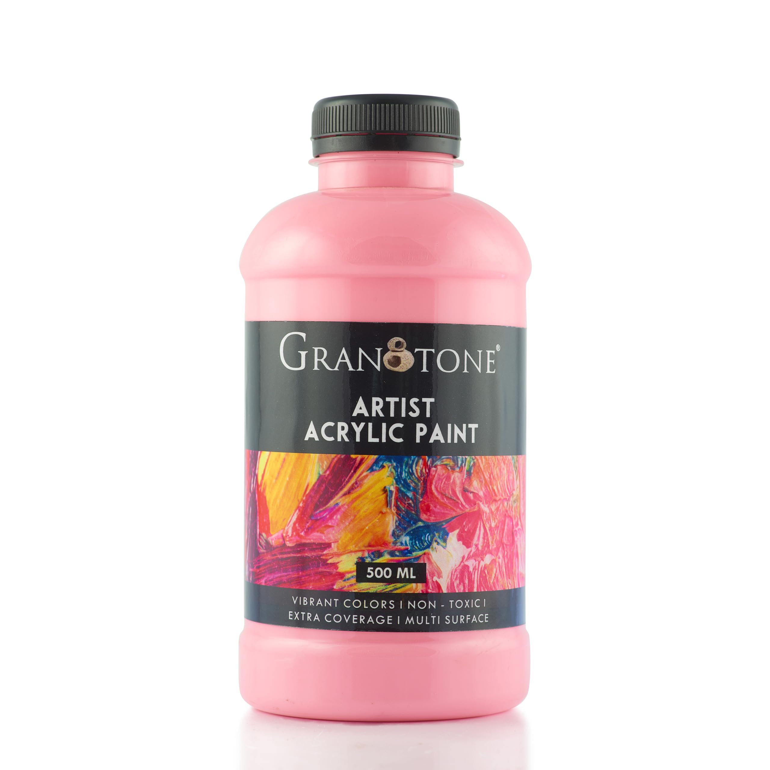GRANOTONE Acrylic Paint Pink 500ml Rich Pigment Non Cracking