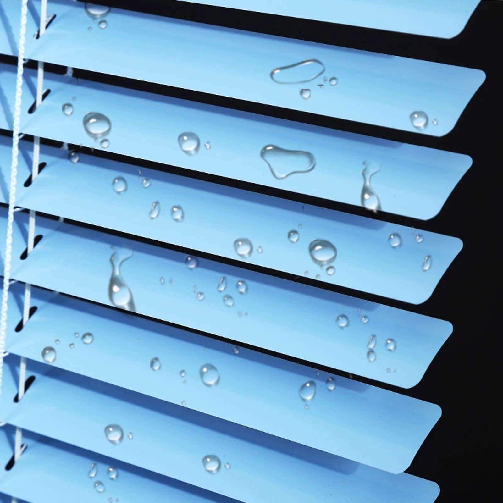 Persianas venecianas de aluminio plateadas horizontales con control de luz opacas