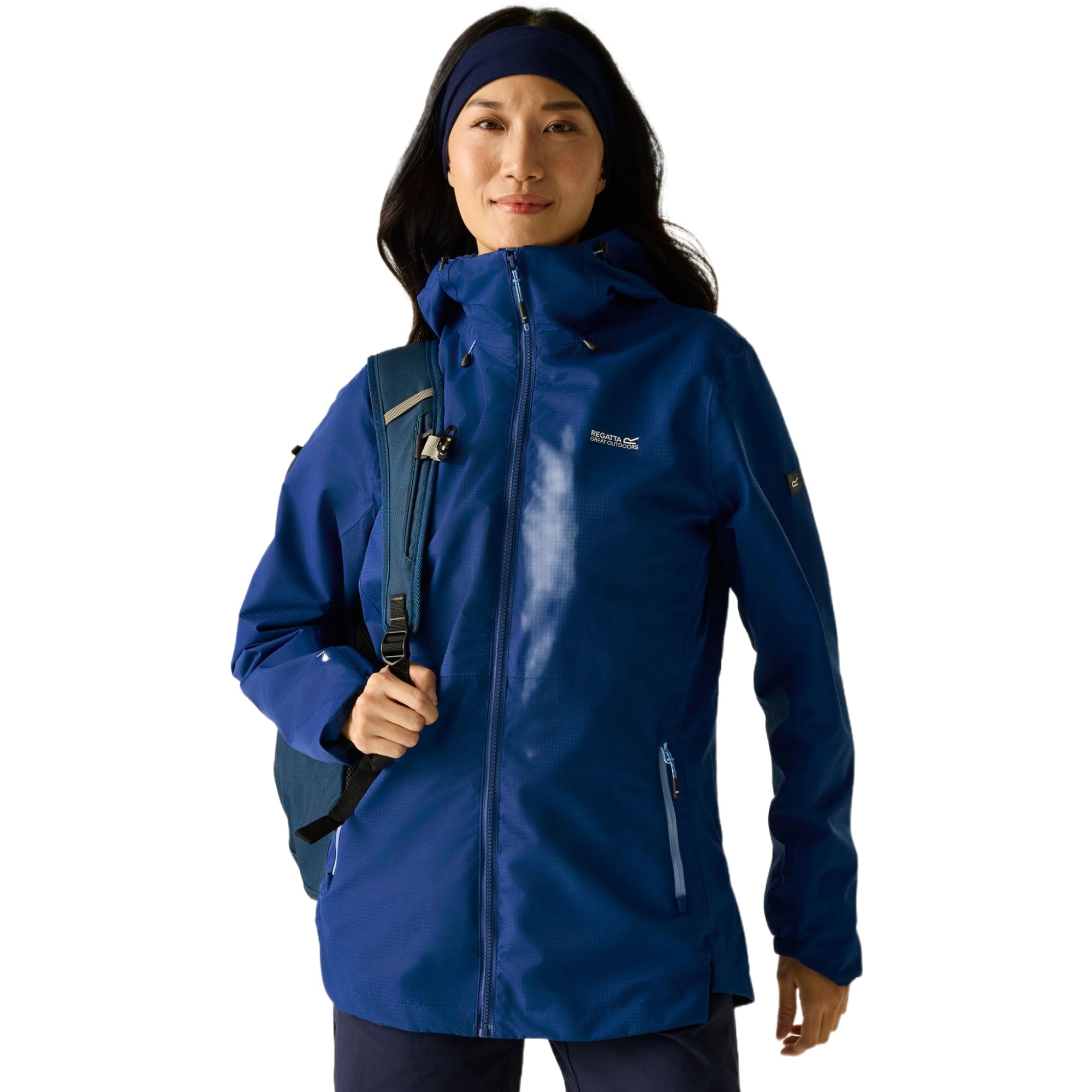 Regatta Womens Hamara IV Waterproof Shell Jacket Breathable Hiking Walking Coat