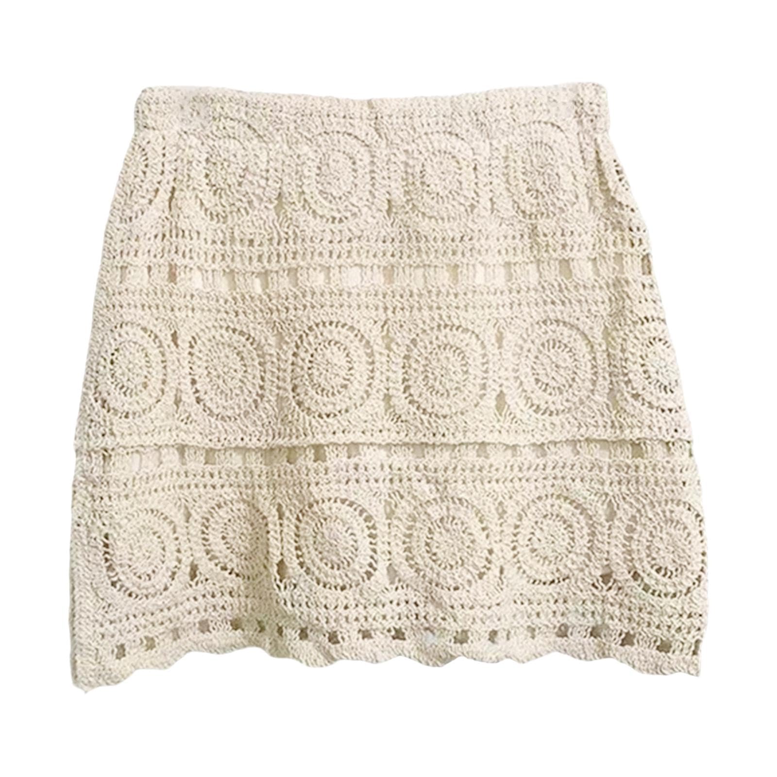 nivaa Women Crochet Skirt Soft Dress Hollow Out Swimwear for Lady Summer Traveling-picture-23