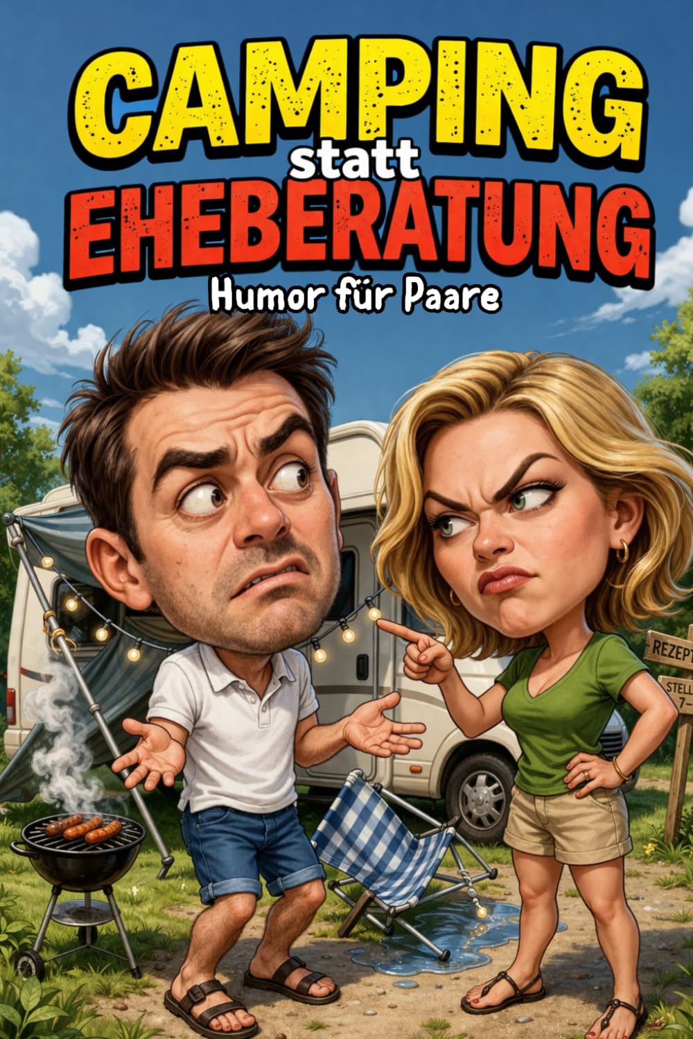 Camping statt Eheberatung - Humor für Paare: Witze, Sprüche und Weisheiten über Streit beim Einparken, Vorzelt Aufbau und wer wirklich schuld ist