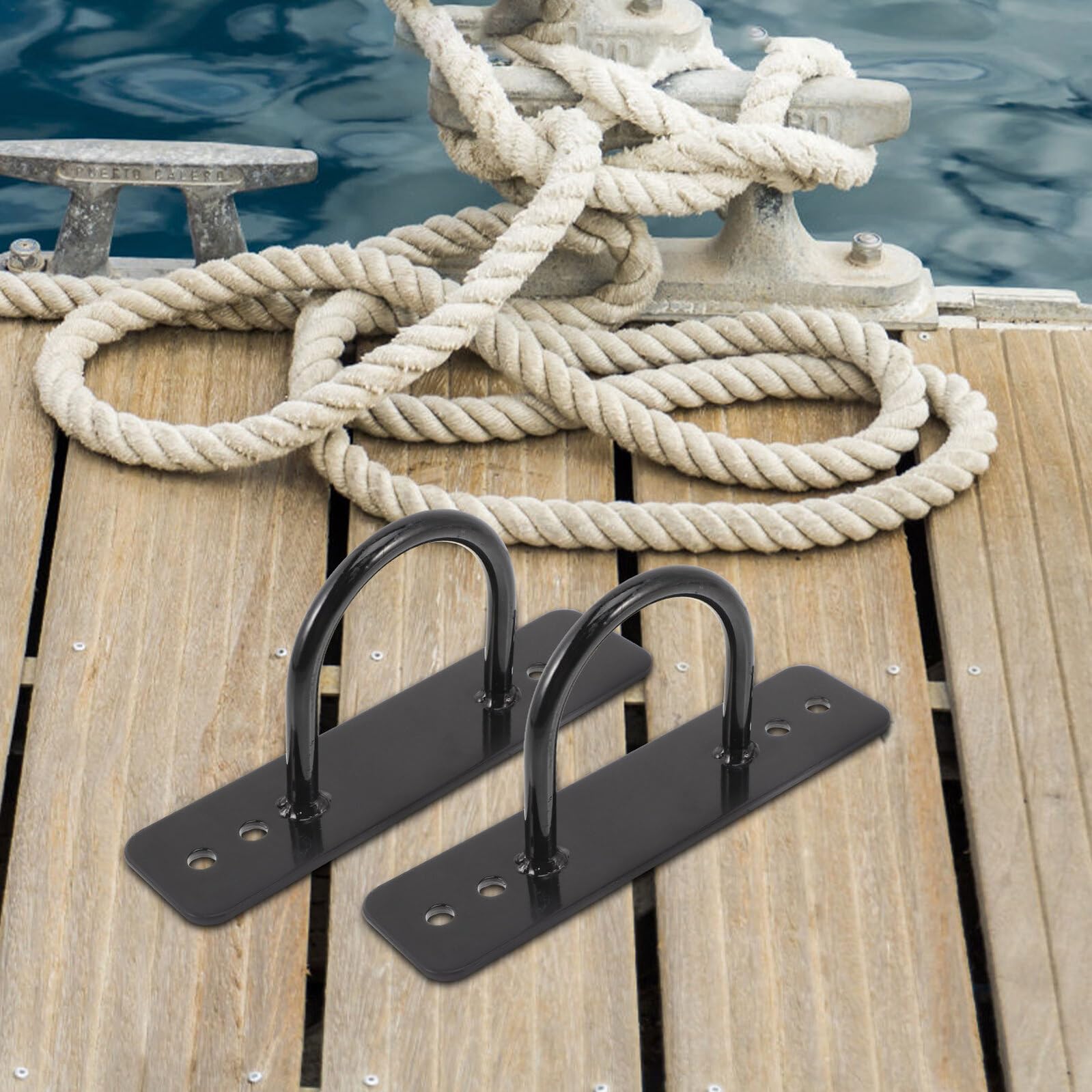 ABOOFAN 2 Stück Wandanker für Fitnessbänder aus Rostfreiem Stahl Wandhalterung für Battle Ropes Yoga schaukeln und Boxausrüstung Hohe Belastbarkeit Einfache Montage Vielseitig Einsetzbar