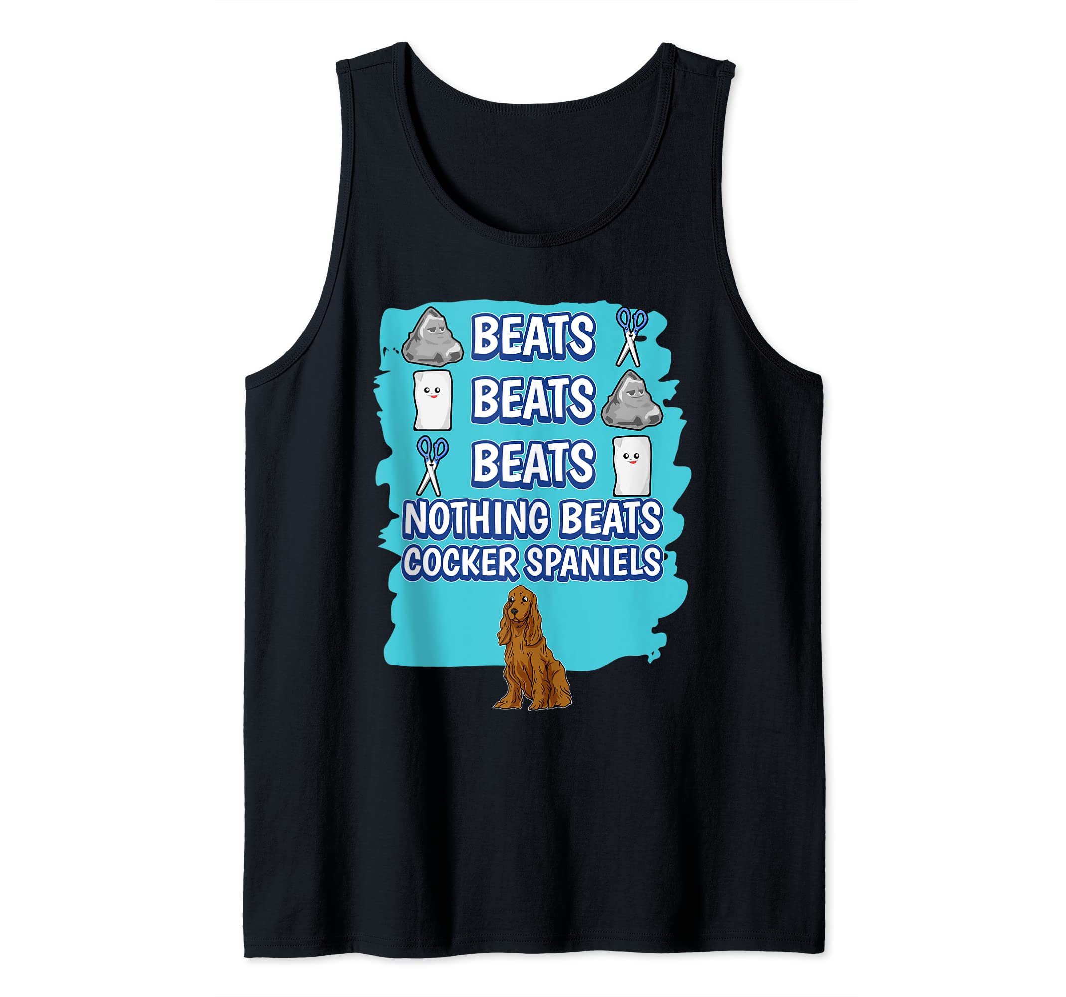 Cocker Spaniels Rock Paper Scissors Game Cocker Spaniel Tank Top